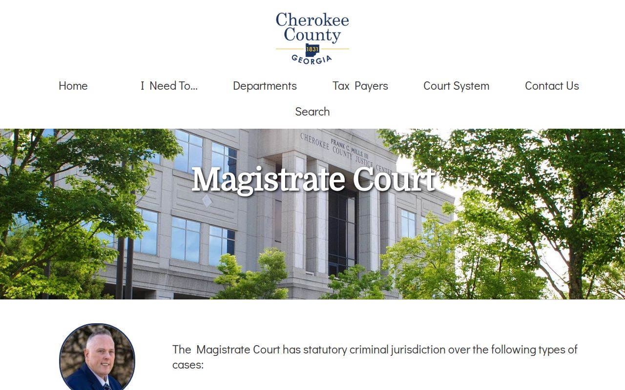 Cherokee County active warrant criminal jurisdiction