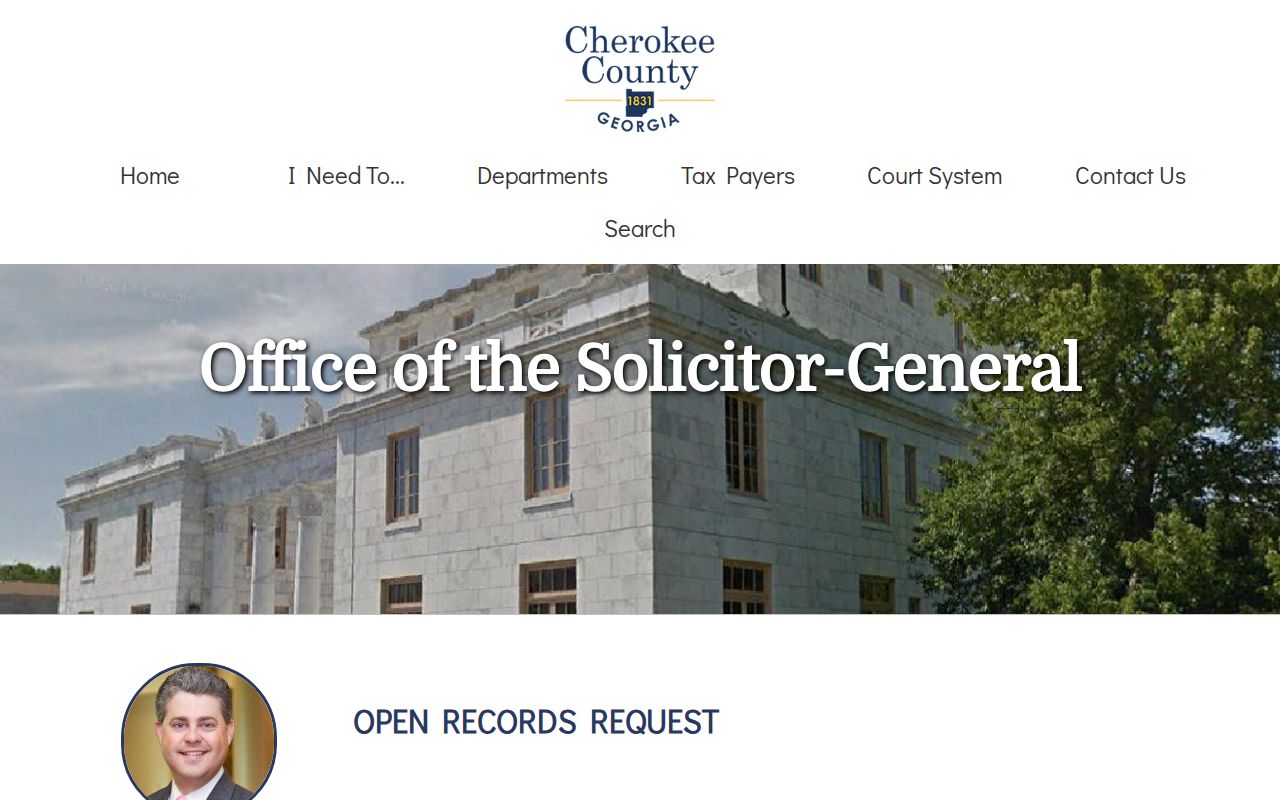 Cherokee County bench warrant official request form