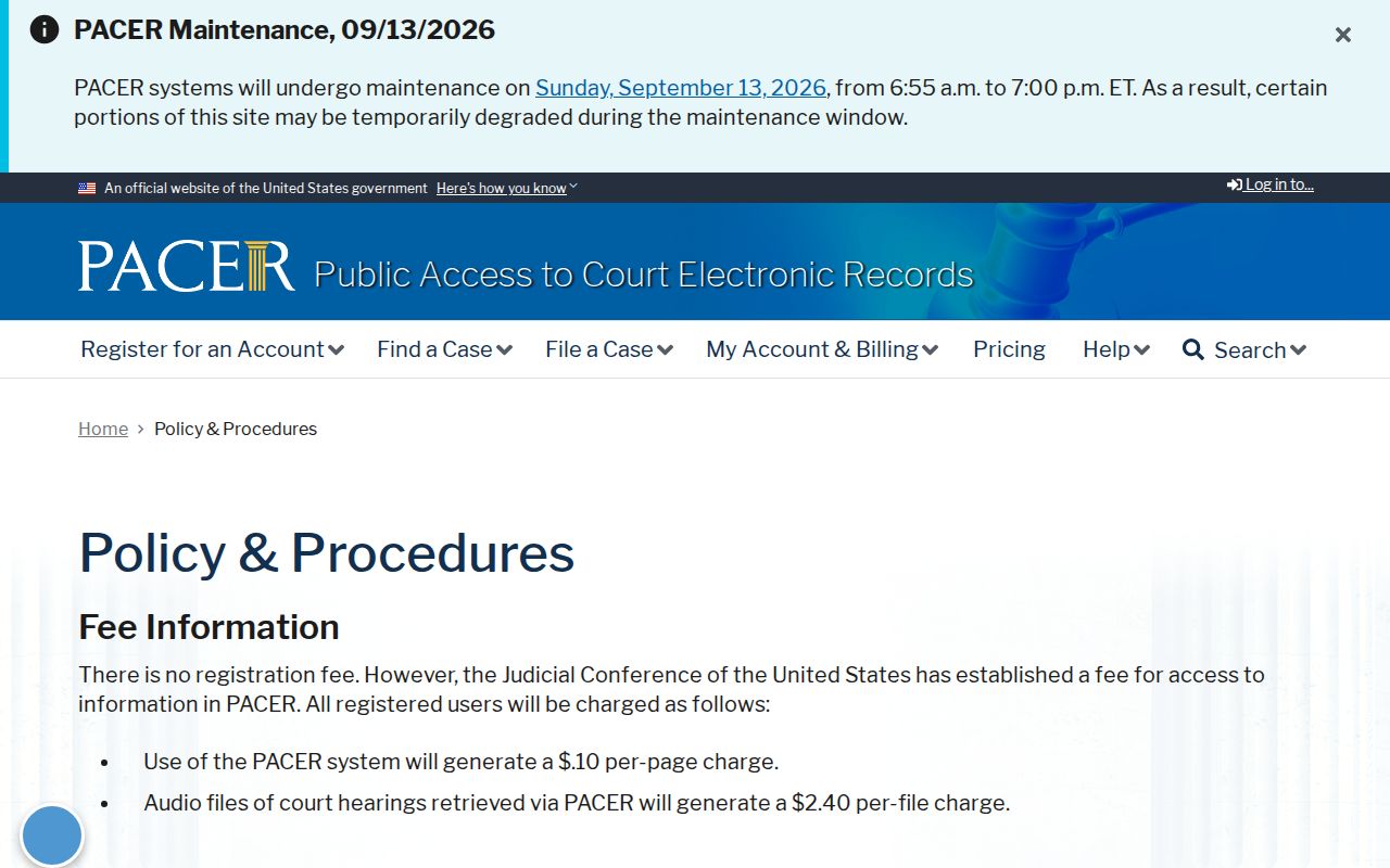 PACER federal docket access for Cherokee County most wanted context